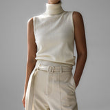 Verity | Women's Sleeveless Turtleneck Sweater