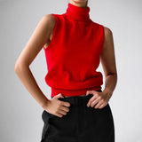 Verity | Women's Sleeveless Turtleneck Sweater