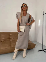 Willa | Women's Turtleneck Long Sleeve Maxi Dress