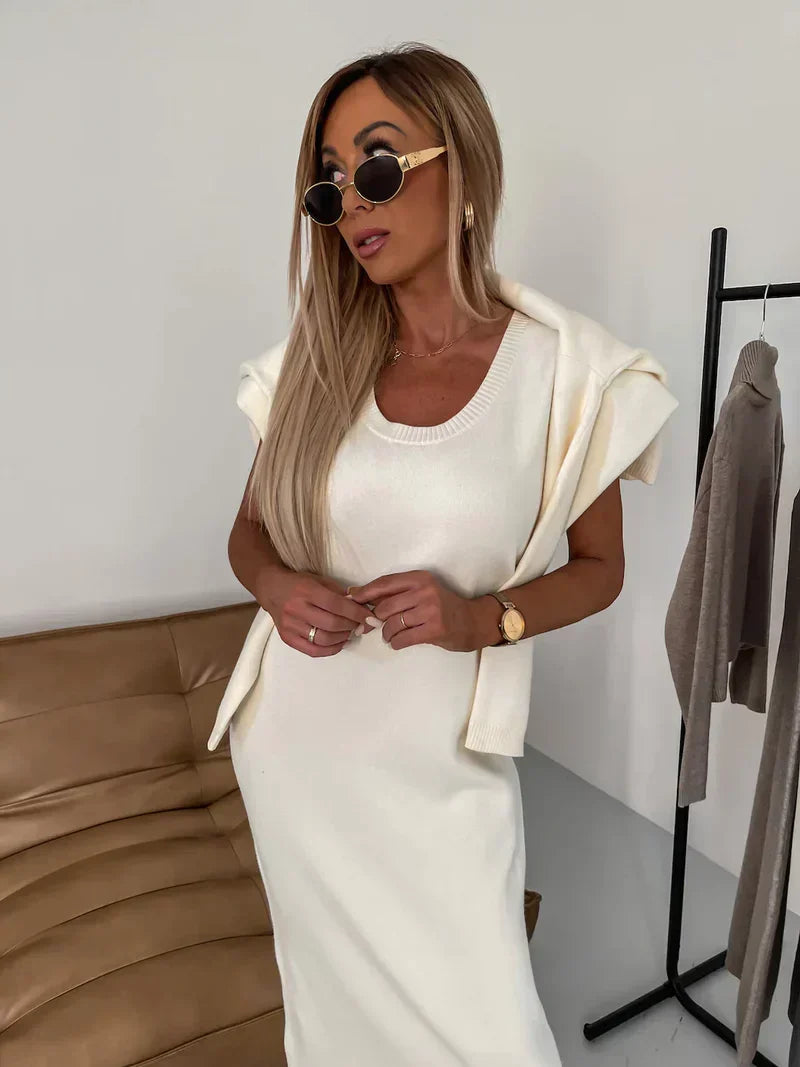Willa | Women's Turtleneck Long Sleeve Maxi Dress
