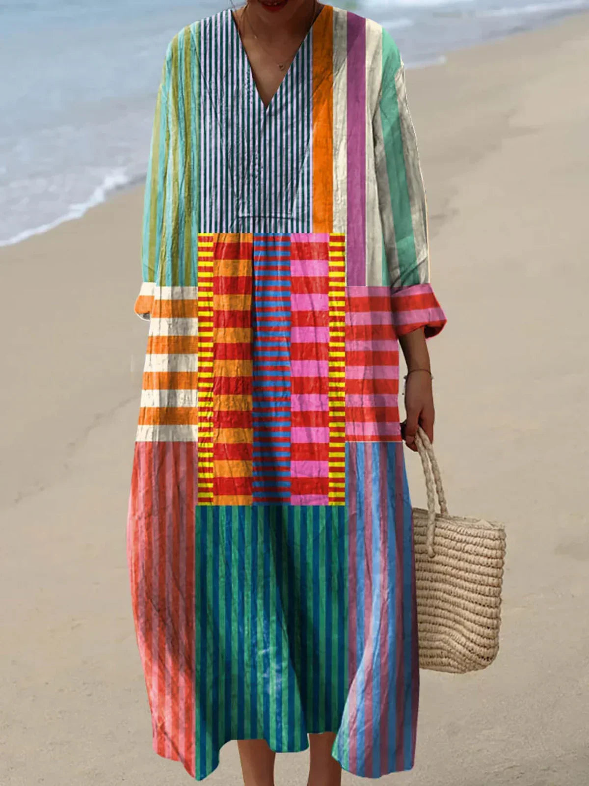 Charlie™ | Vibrant Multicolor Maxi Dress