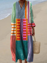 Charlie™ | Vibrant Multicolor Maxi Dress