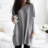 Wren | Women's Oversized Long Sleeve Tunic with Pockets