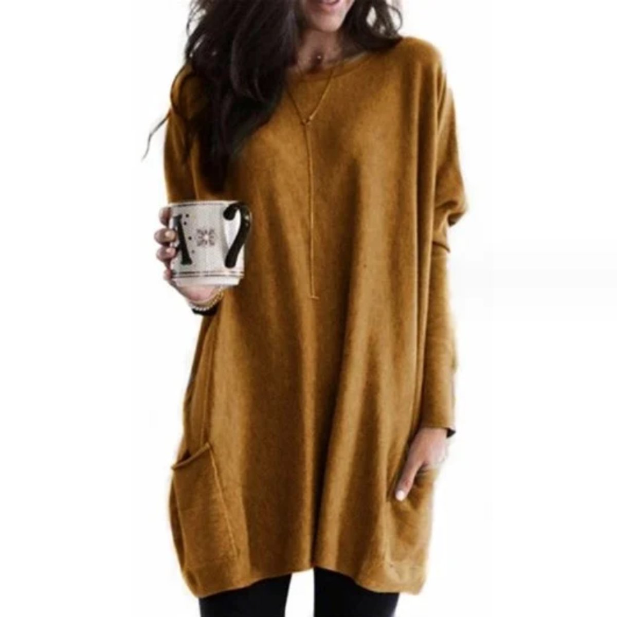 Wren | Women's Oversized Long Sleeve Tunic with Pockets