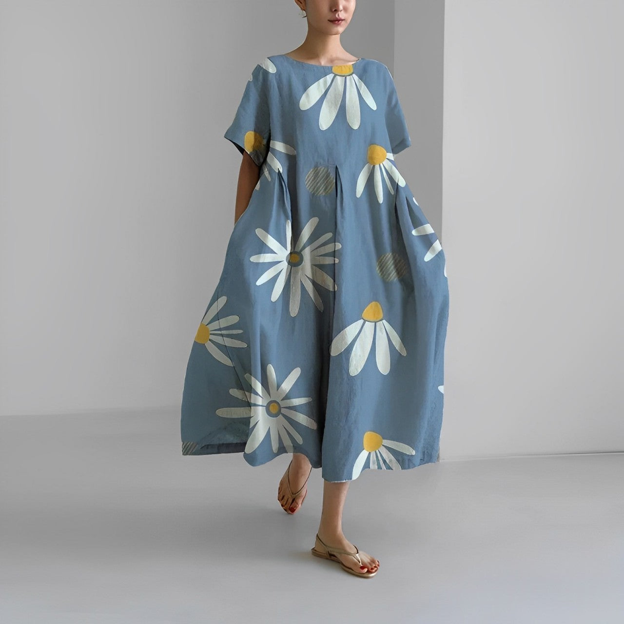 Claire | Bohemian Floral Print Dress