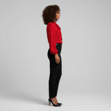 Yvette | Women's Tie Neck Puff Sleeve Blouse