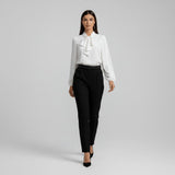 Yvette | Women's Tie Neck Puff Sleeve Blouse