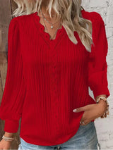 Zara | Women's V-Neck Long Sleeve Knit Sweater