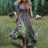 Zephyrine | Women's Floral Maxi Dress V-Neck